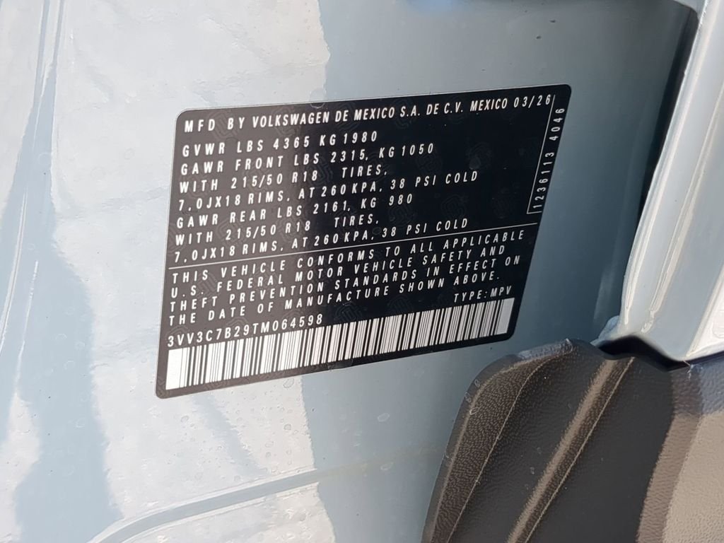 New 2026 Gray Volkswagen 1.5T SE Black image 33
