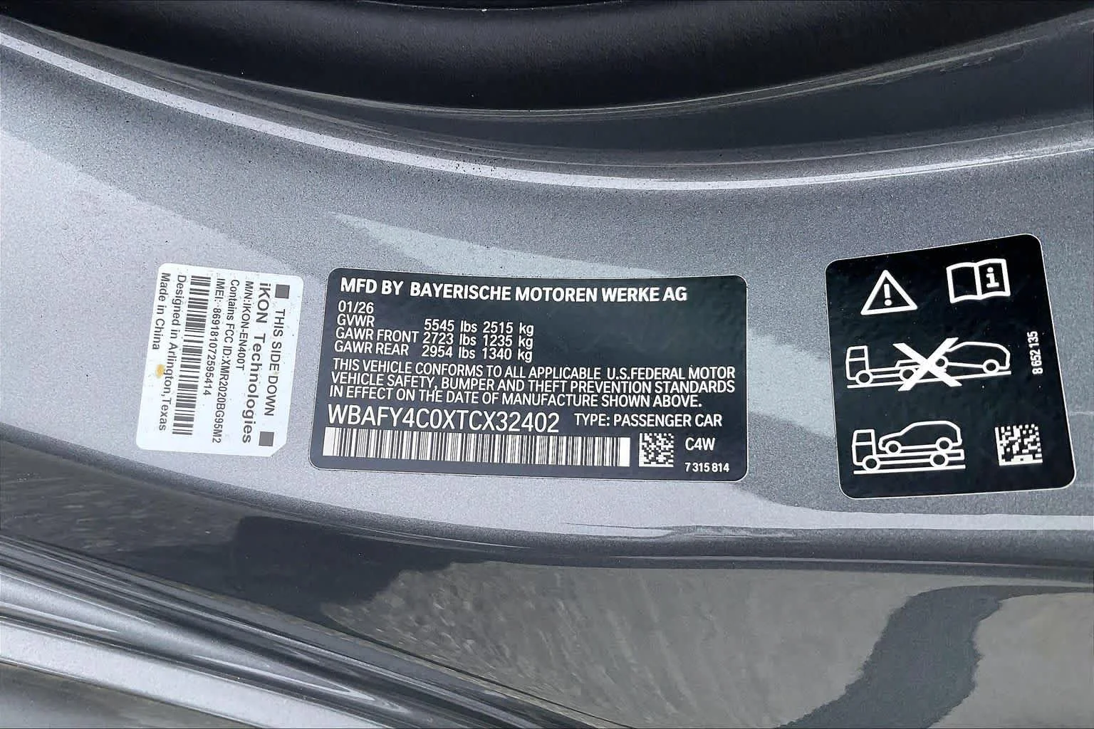 New 2026 Skyscraper Grey Metallic BMW M850i xDrive image 19