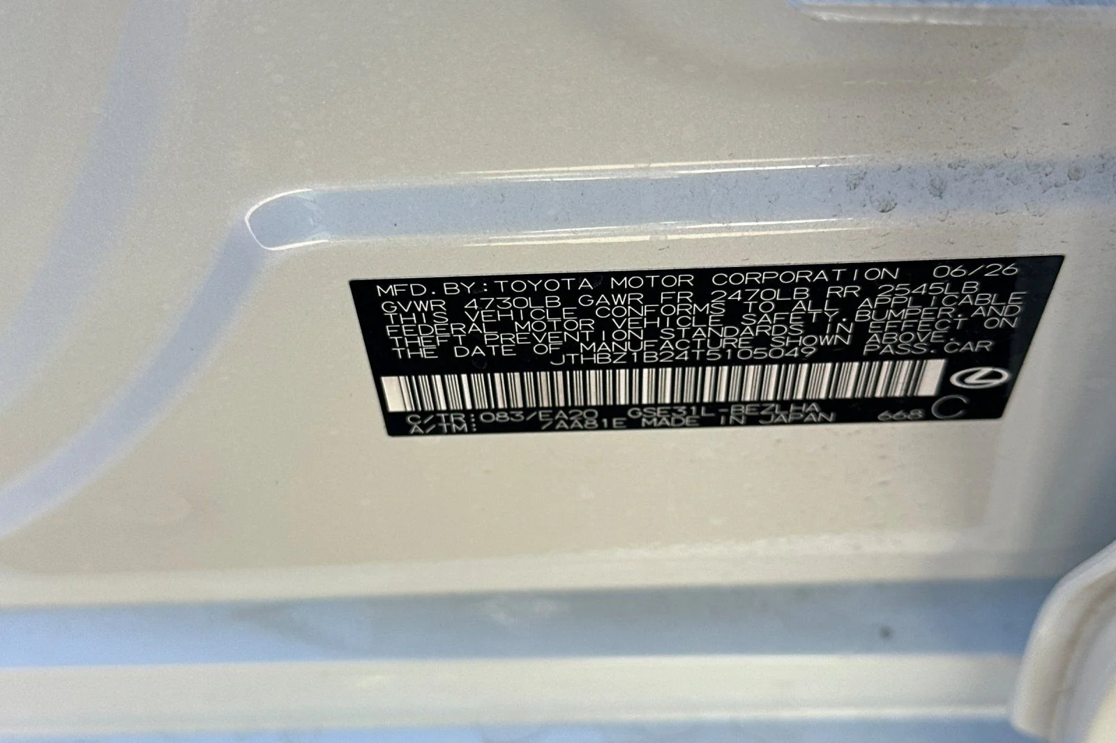 Certified Used 2026 WHITE NOVA GF. Lexus 350 F SPORT Design image 22