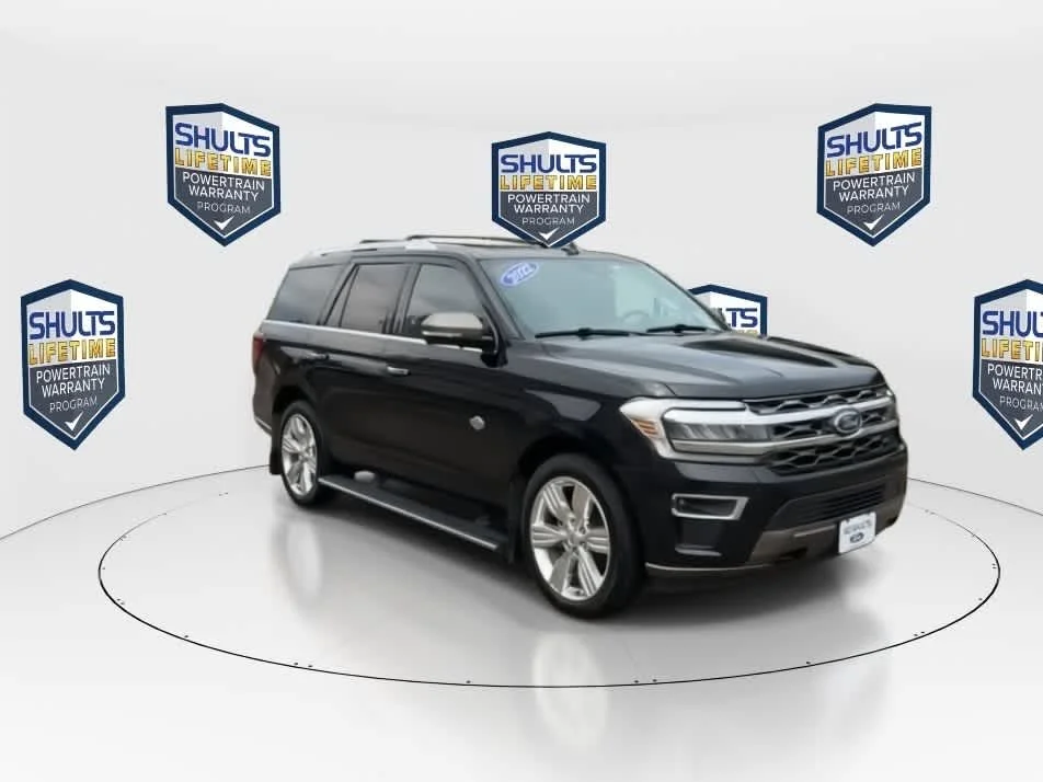 Used 2022 Agate Black Metallic Ford King Ranch image 2