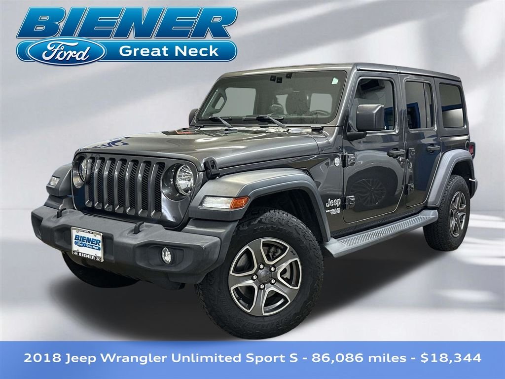 Pre-Owned 2018 Jeep Wrangler Unlimited Unlimited Sport S 4WD