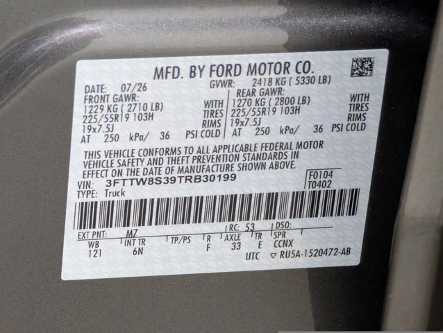 New 2026 Carbonized Gray Metallic Ford Lariat® image 57