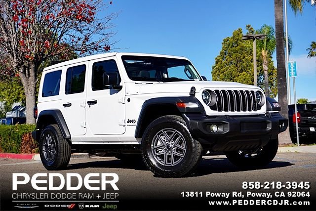 New 2026 Bright White Clear-Coat Exterior Paint Jeep Sport S image 1