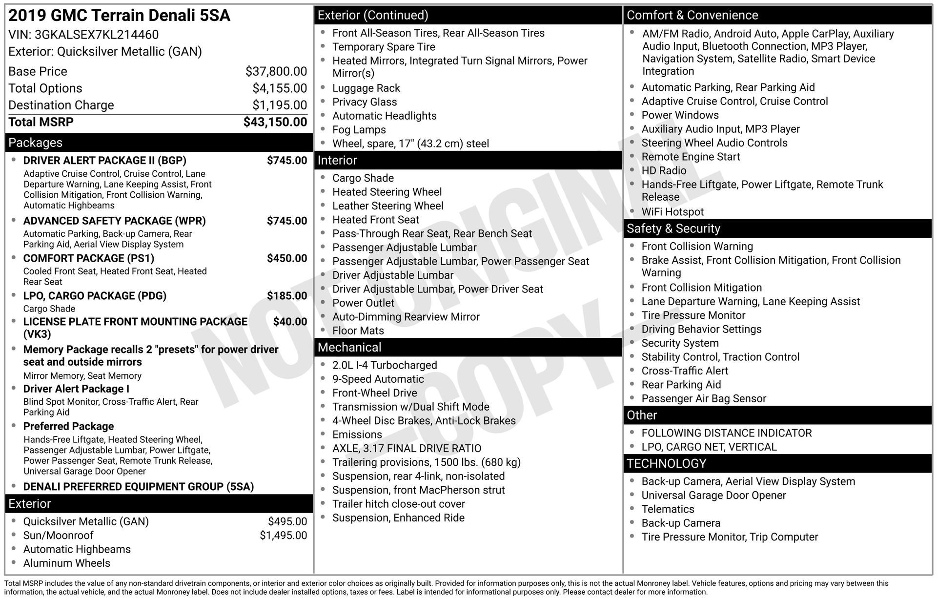 2019 GMC TERRAIN - Image 3