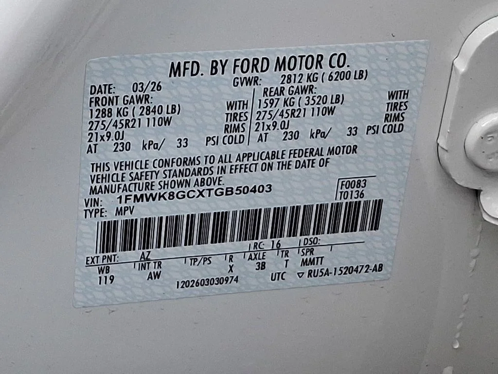 New 2026 Star White Metallic Tri-Coat Ford ST image 14