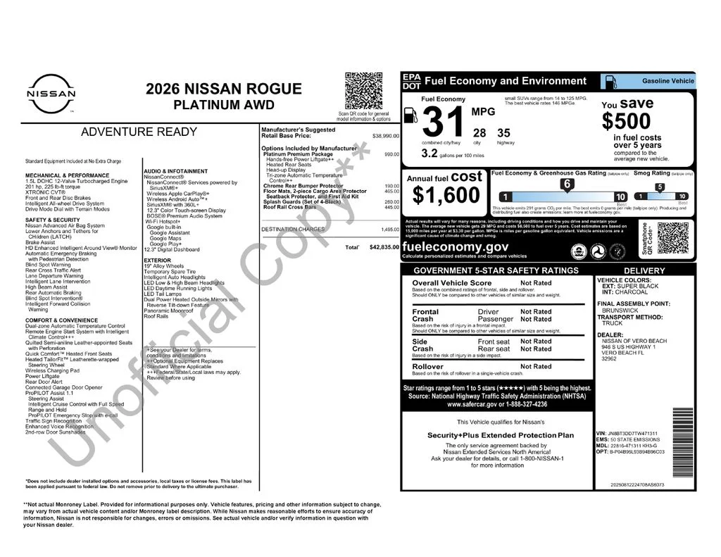 2026 Nissan Rogue Platinum - Photo 35