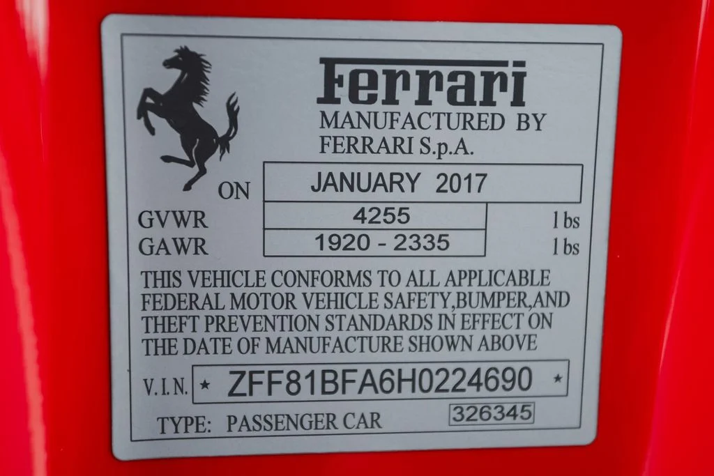 Certified Used 2017 Red Ferrari Base image 66