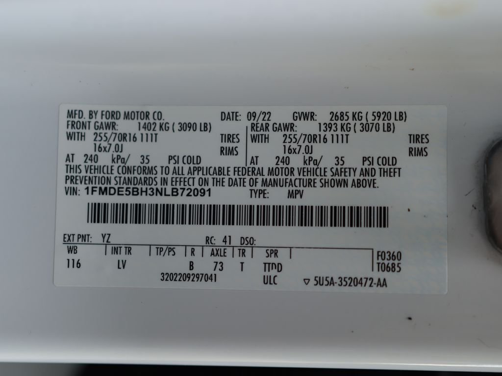 Used 2022 White Ford Base image 35