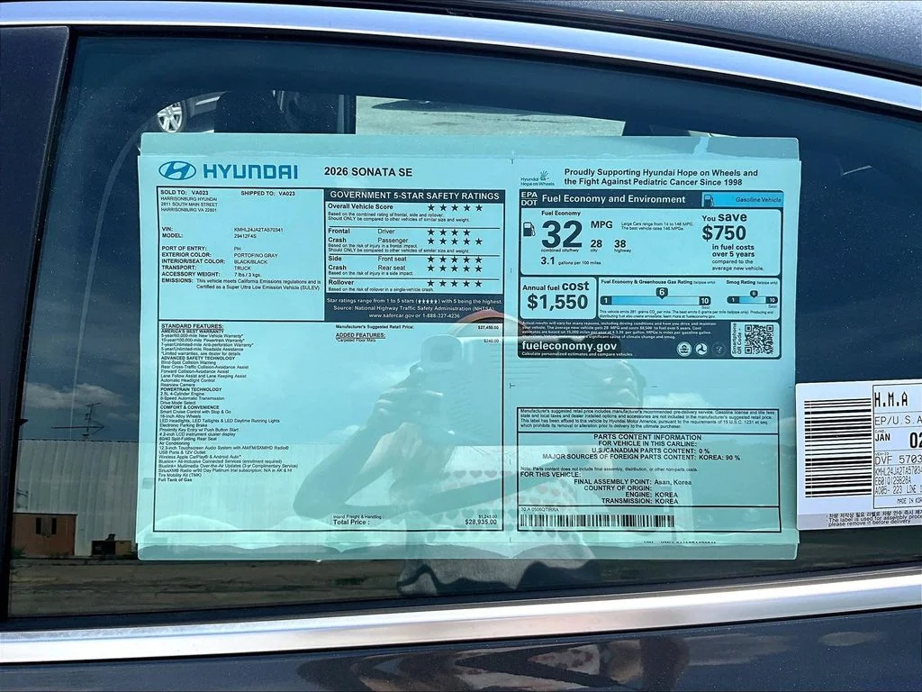 New 2026 Gray Hyundai SE image 10