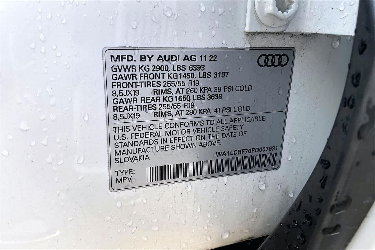 Used 2023 Carrara White Audi Premium Plus image 55