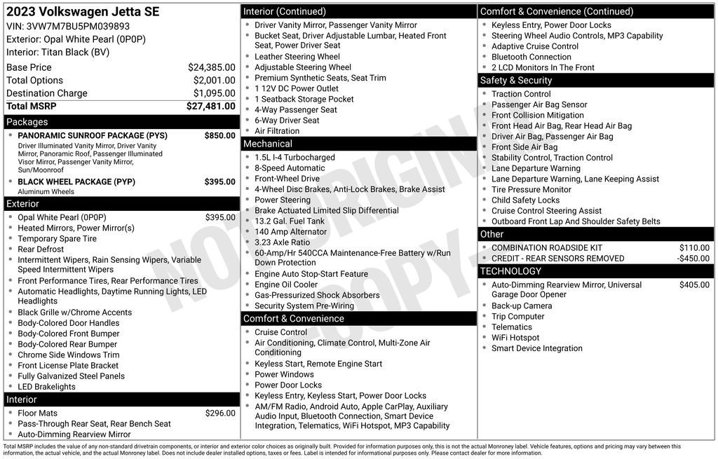 2023 Volkswagen Jetta 1.5T SE Auto SULEV's photo