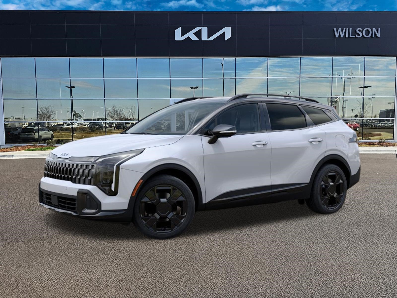 New 2027 Glacial White Pearl/Ebony Black Roof Kia X-Line image 3