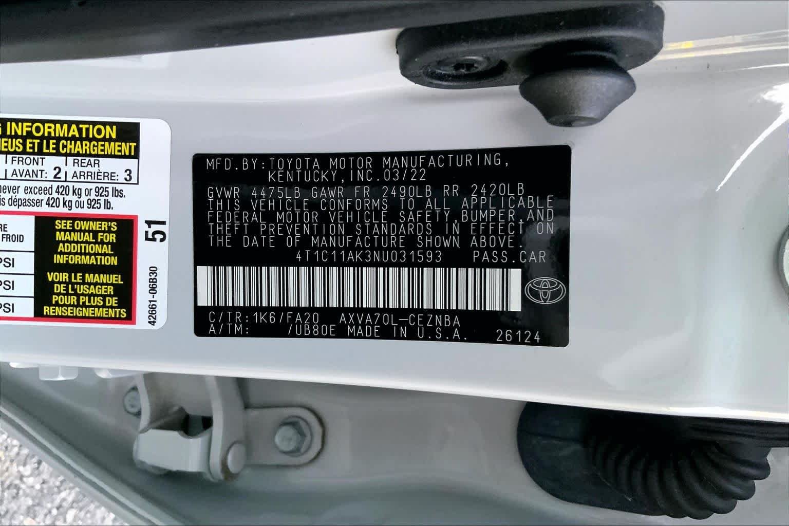 Used 2022 Ice Edge Toyota LE image 29
