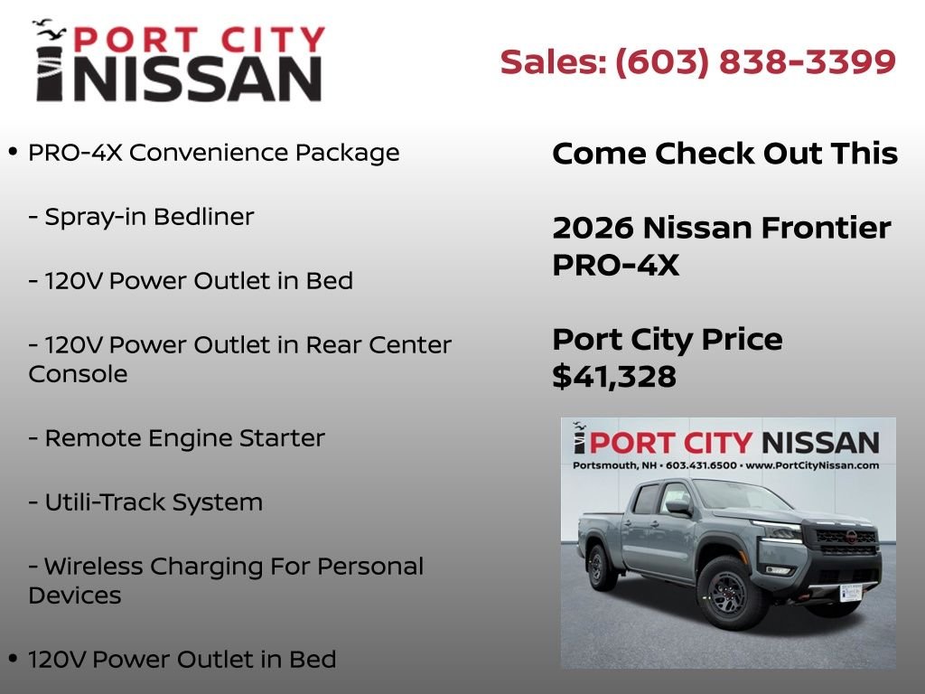 New 2026 Boulder Gray Pearl Nissan Crew Cab PRO-4X® Long Bed image 12