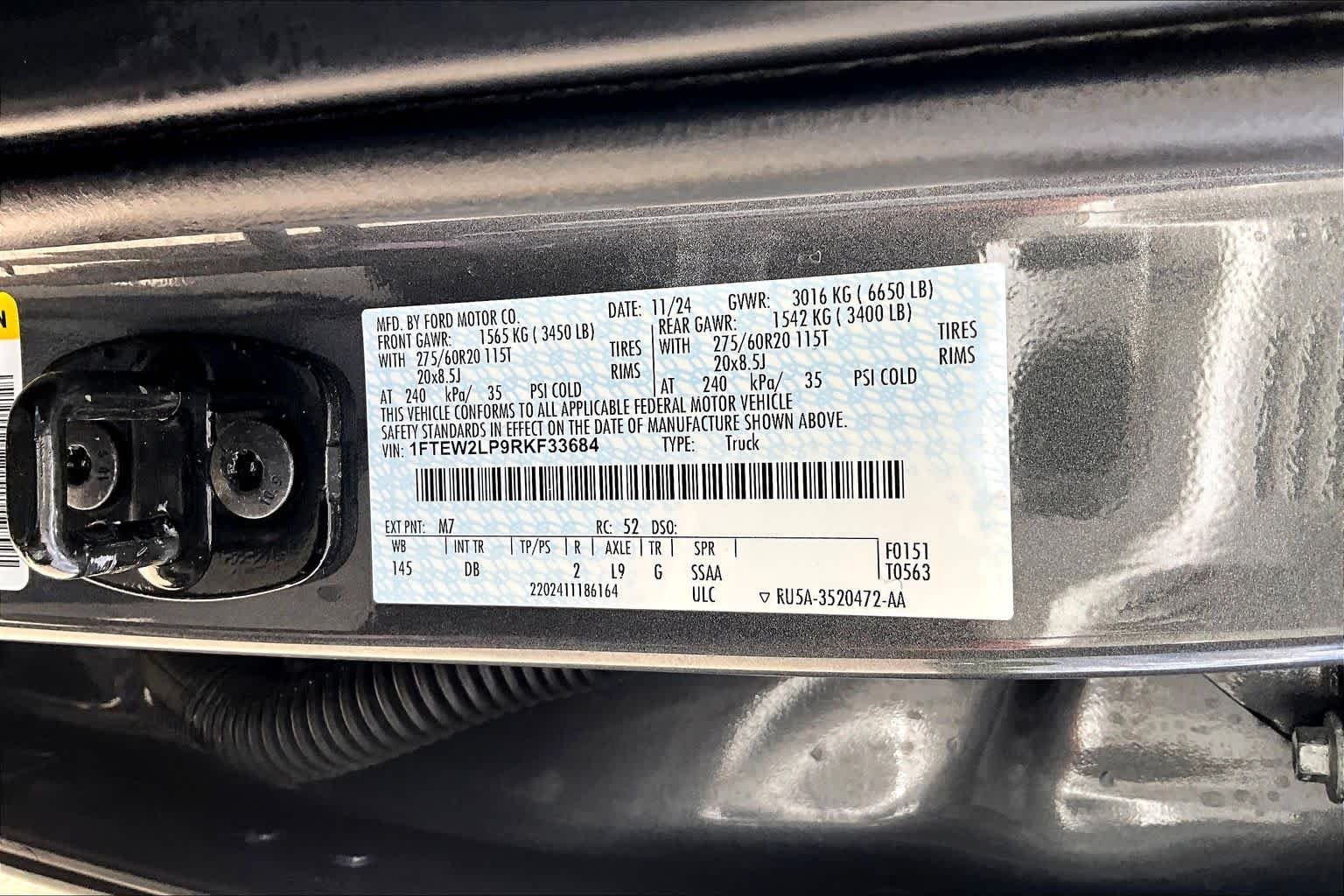 Used 2024 Carbonized Gray Metallic Ford STX image 36