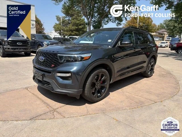 Certified Used 2023 Blue Metallic Ford ST image 1
