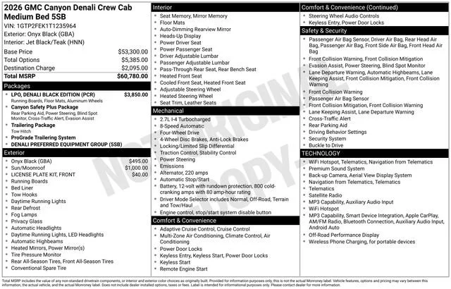 New 2026 Onyx Black GMC Denali image 29