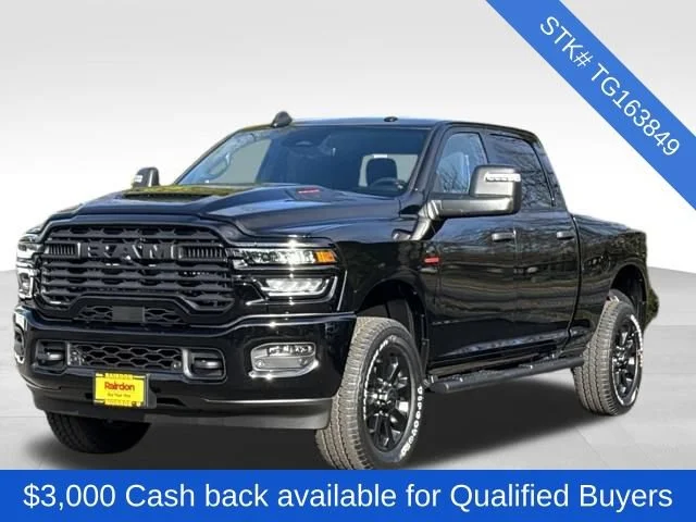 New 2026 Diamond Black Crystal Pearl-Coat Exterior Paint RAM Tradesman image 2