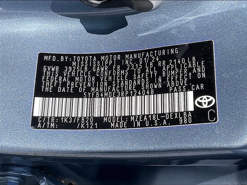 Used 2024 Celestite Toyota LE image 32
