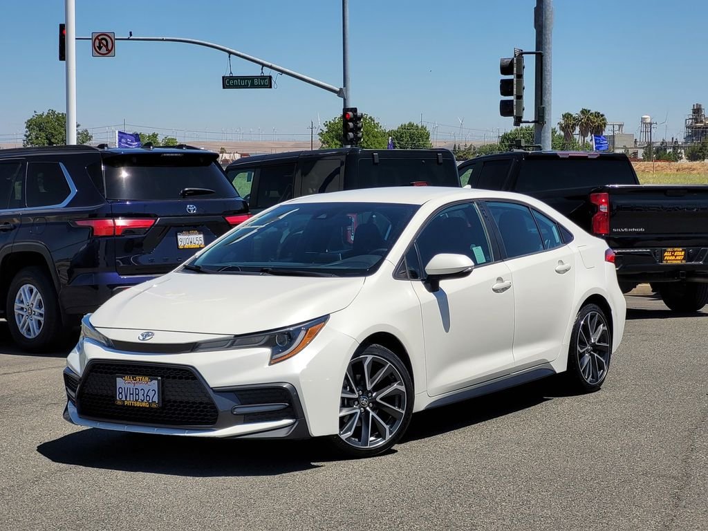 Certified Used 2021 White Toyota SE image 8