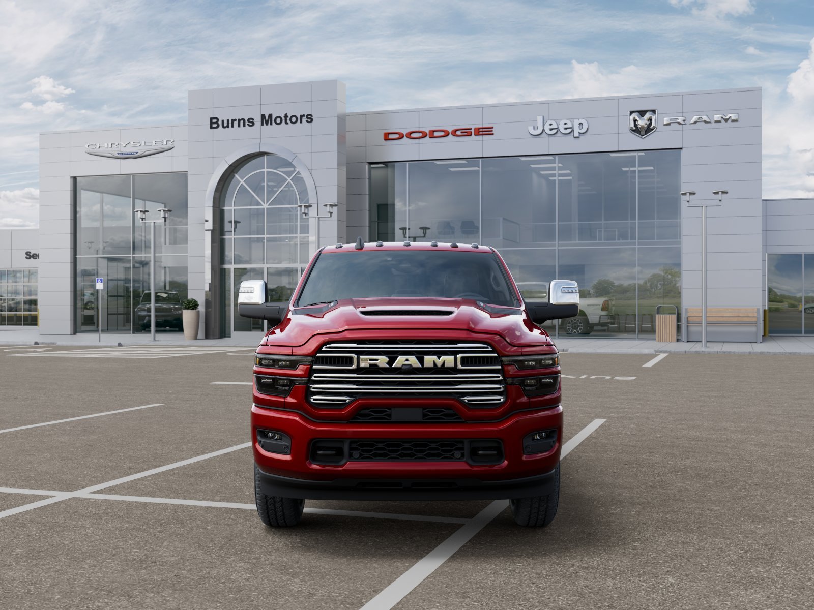 New 2027 Molten Red Pearl-Coat Exterior Paint RAM Laramie image 6