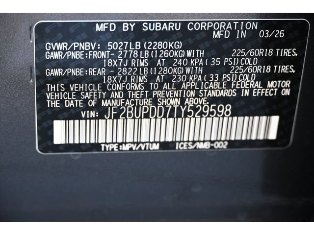 New 2026 Gray Subaru Limited image 57