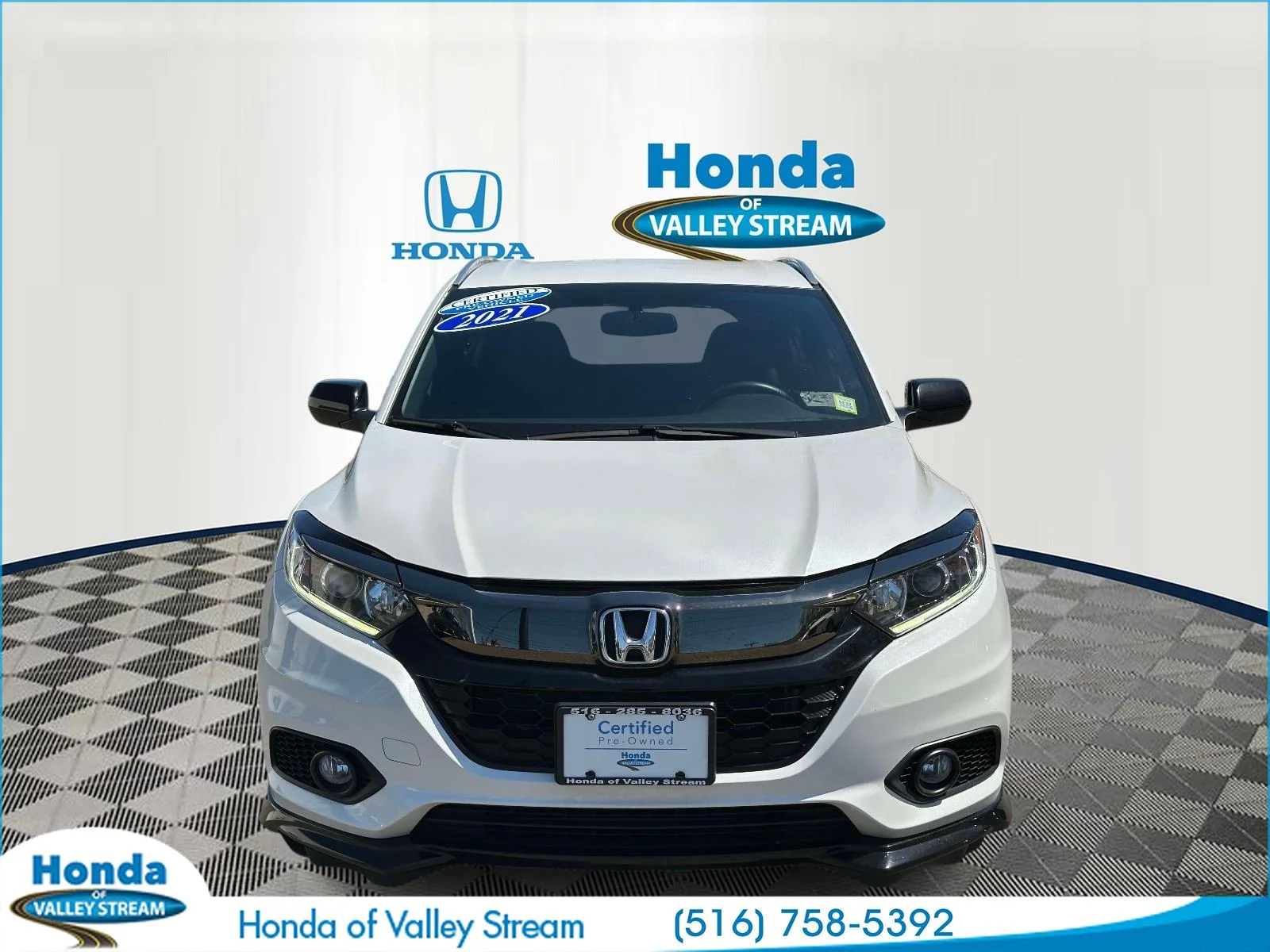 Certified 2021 Honda HR-V Sport with VIN 3CZRU6H14MM754690 for sale in Valley Stream, NY