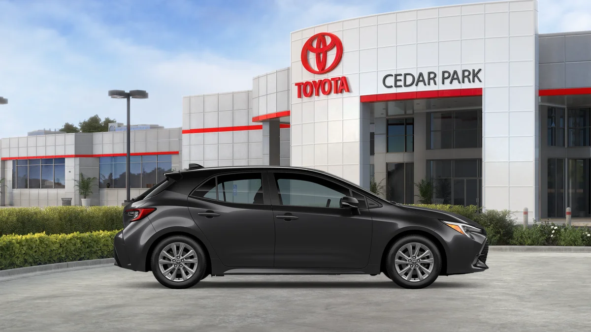 New 2026 Magnetic Gray Metallic with Midnight Black Metallic roof Toyota SE image 12