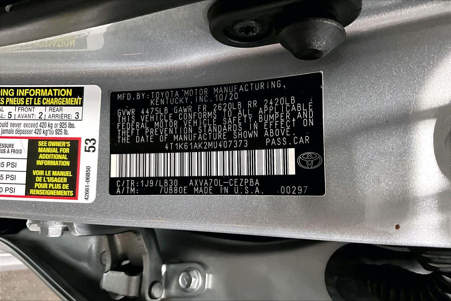 Used 2021 Celestial Silver Metallic Toyota XSE image 37