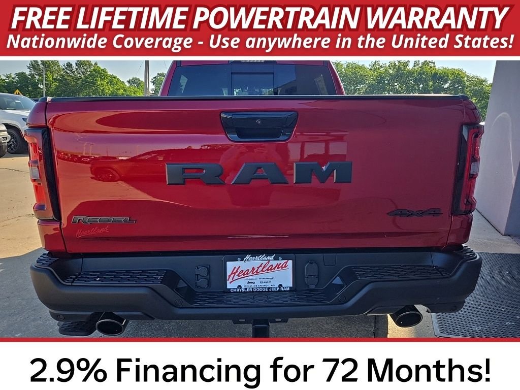 New 2026 Molten Red Pearl-Coat Exterior Paint RAM Rebel image 9