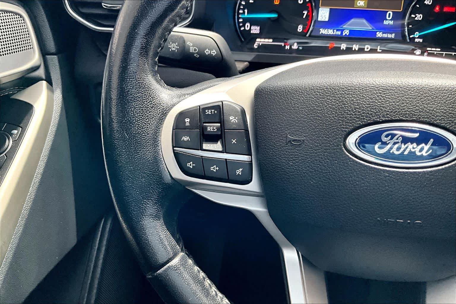 Used 2021 Agate Black Metallic Ford Limited image 24