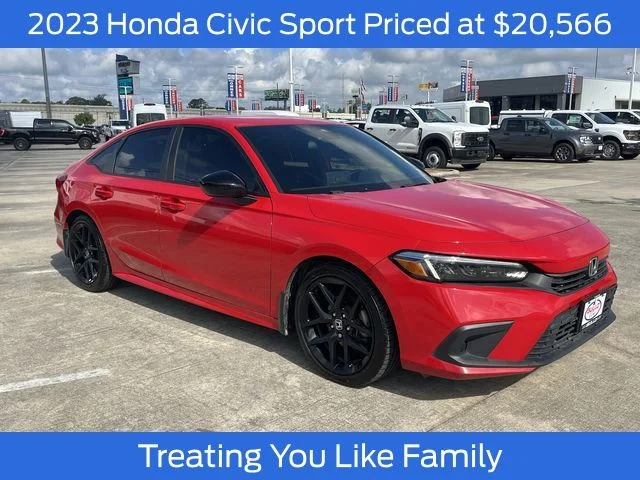 Certified Used 2023 Rallye Red Honda Sport image 1