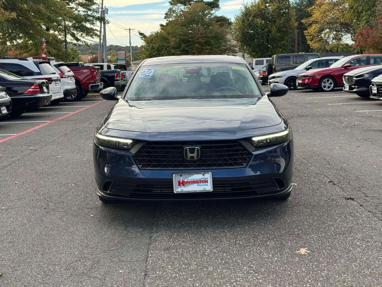 Certified Used 2024 Canyon River Blue Metallic Honda EX image 2