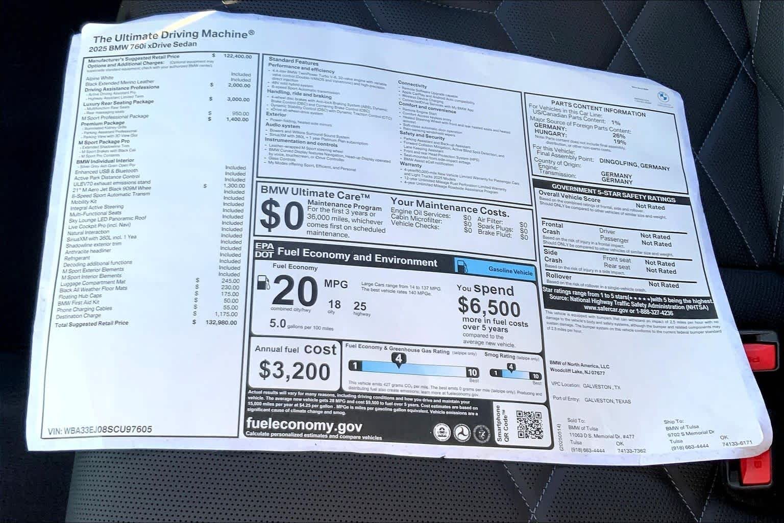 2025 BMW 7 Series 760i - Photo 20