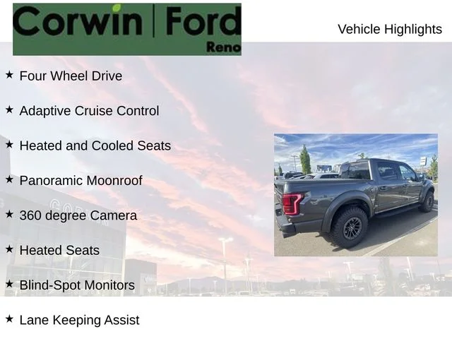 Used 2020 Magnetic Metallic Ford Raptor image 8