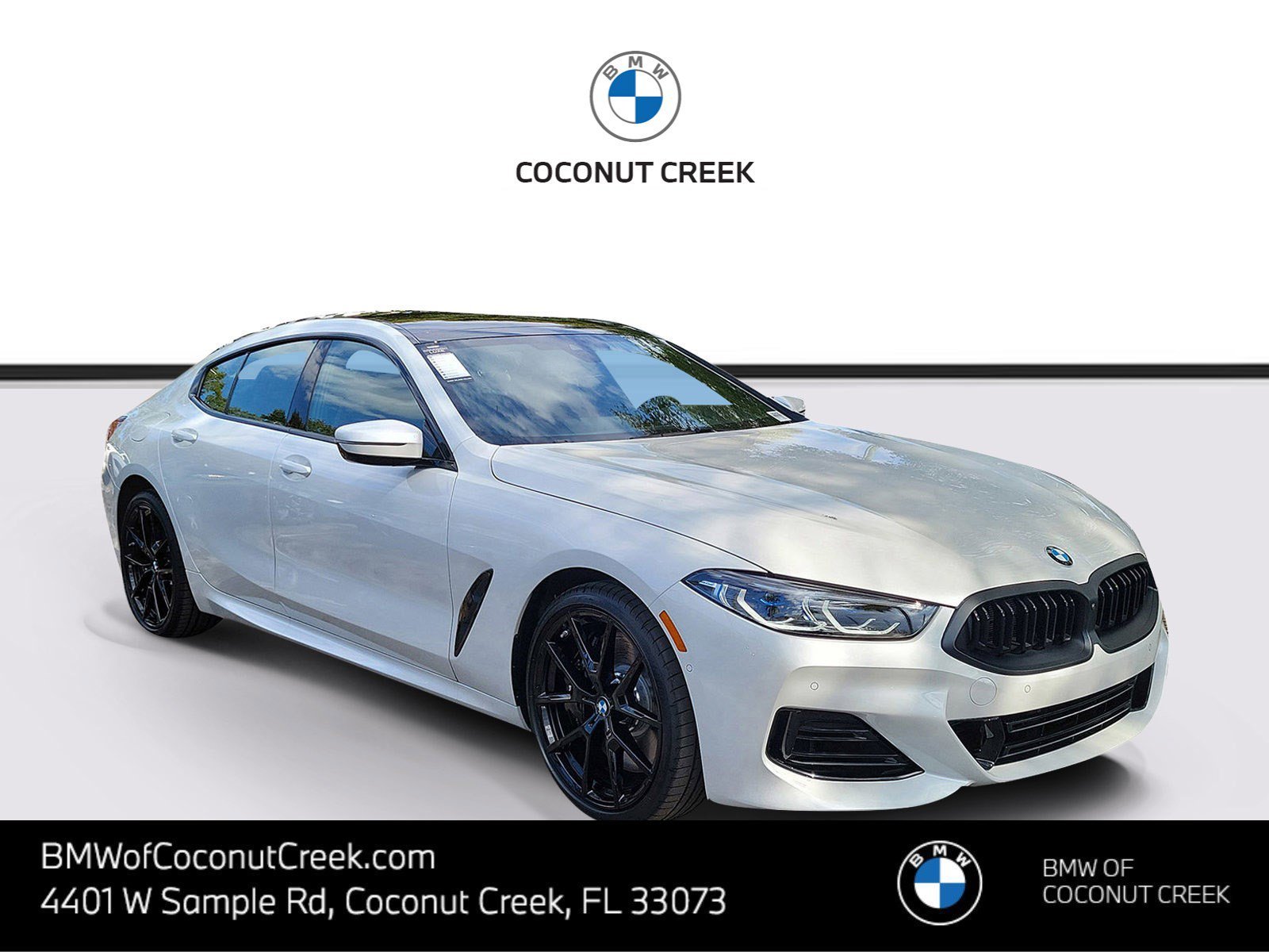 New 2026 Mineral White Metallic BMW 840i image 1