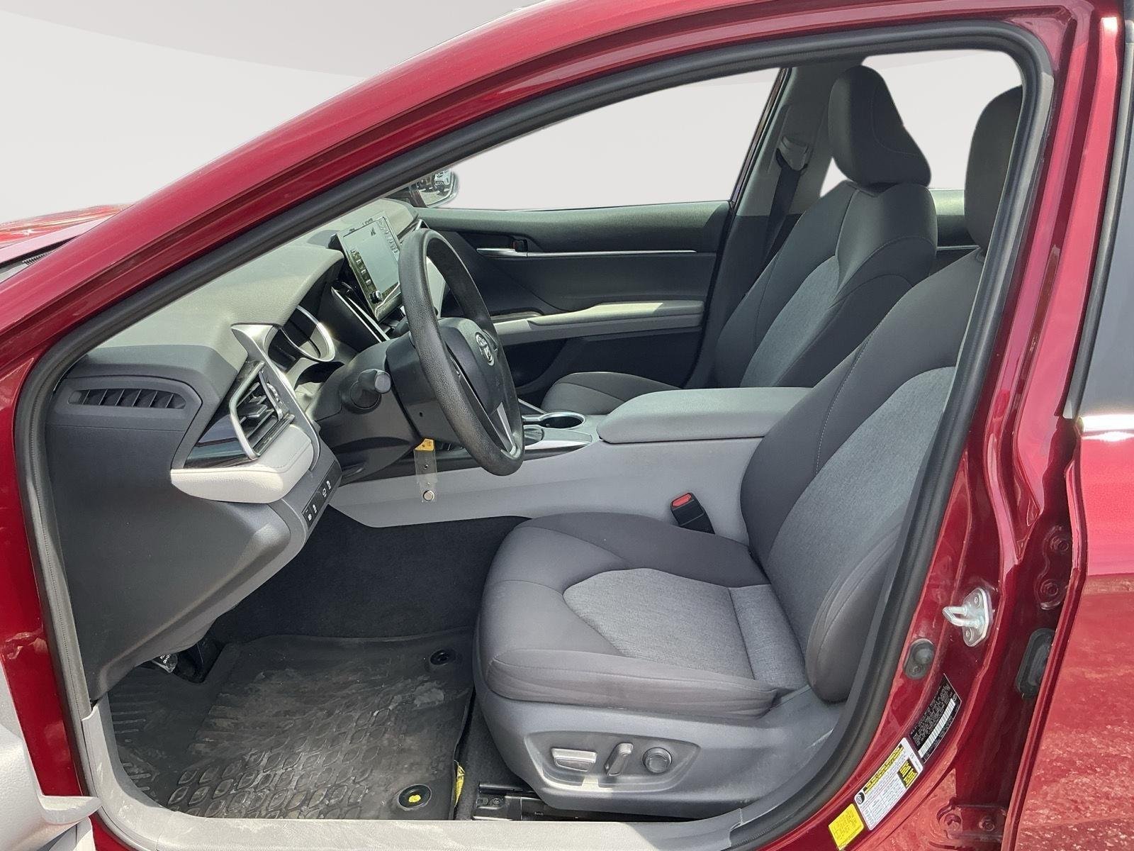 Certified Used 2021 Ruby Flare Pearl Toyota LE image 3