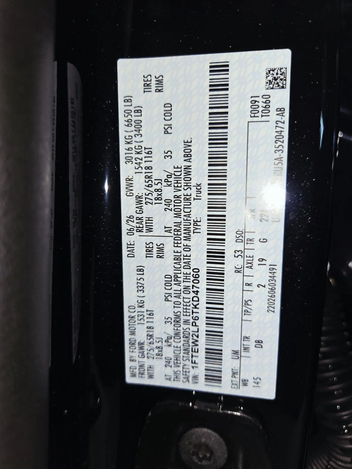 Used 2026 Agate Black Ford STX image 67