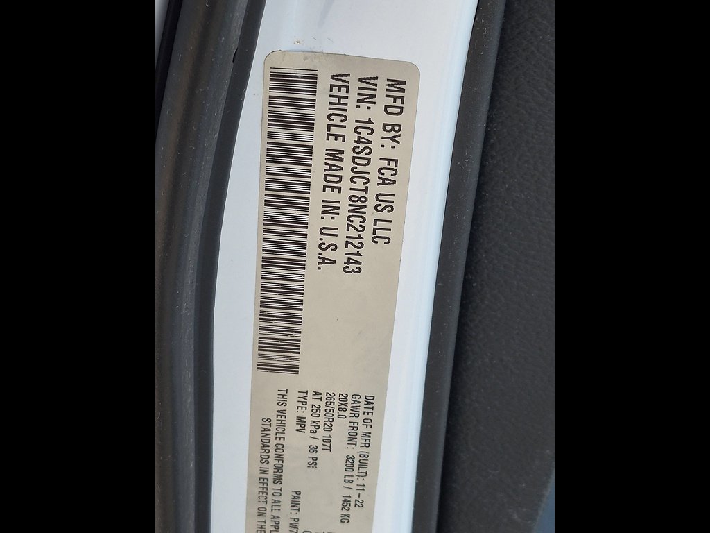 Used 2022 White Knuckle Clear Coat Dodge R/T HEMI Orange image 66