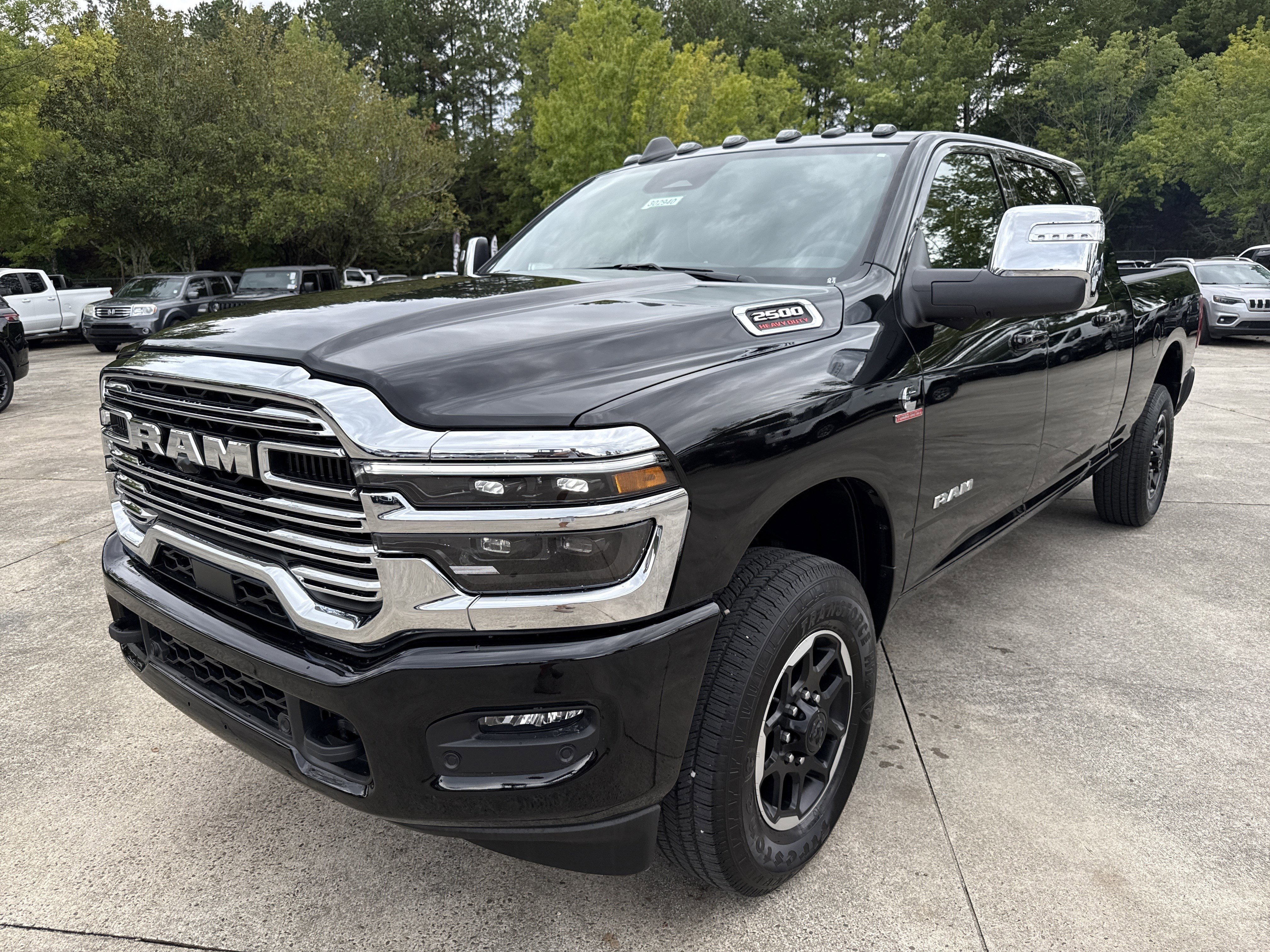 New 2026 Diamond Black Crystal Pearlcoat RAM Laramie image 3