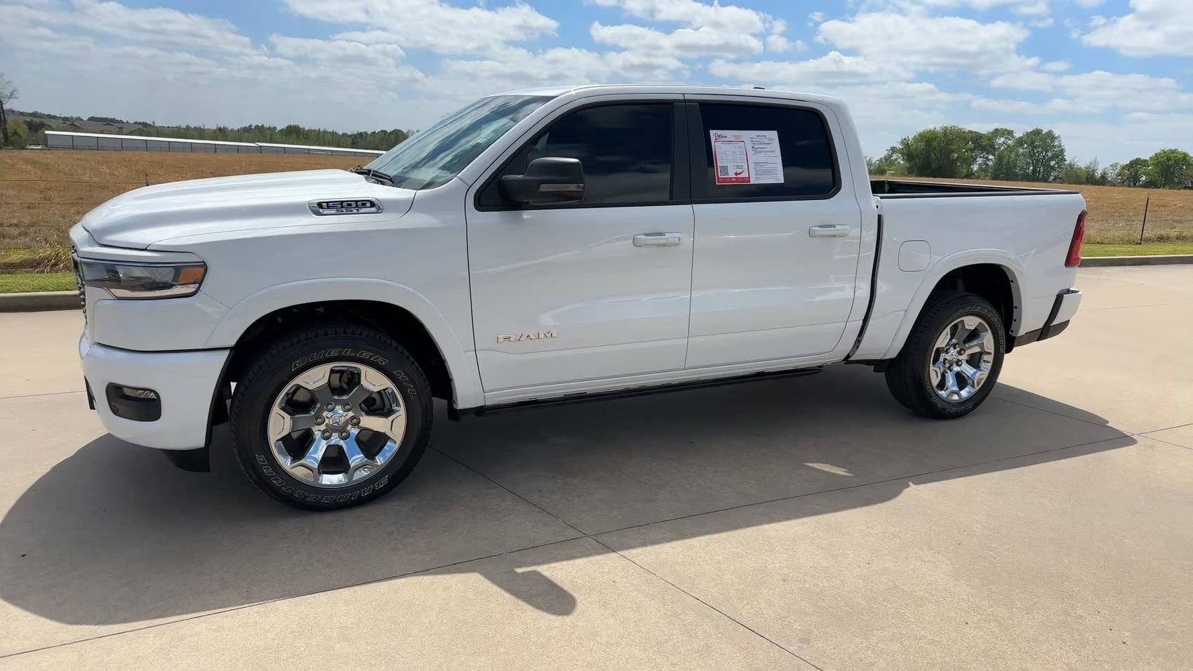 Used 2025 Bright White Clearcoat Ram Lone Star image 5