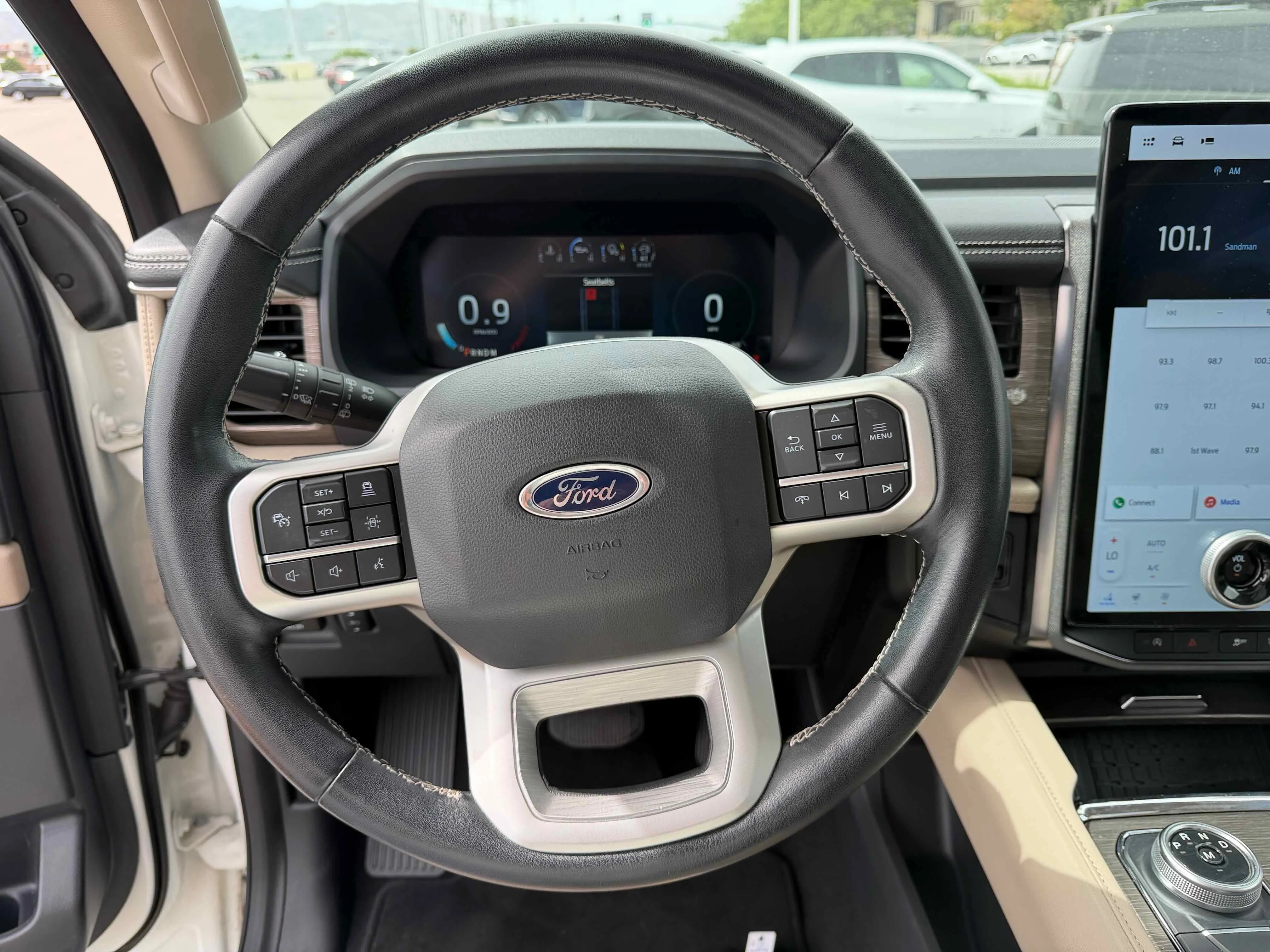 Used 2023 White Metallic Ford Limited image 3