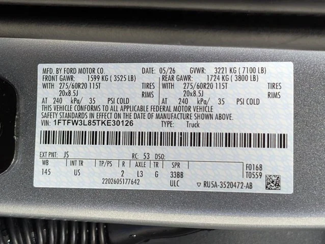 New 2026 Iconic Silver Metallic Ford XLT image 61