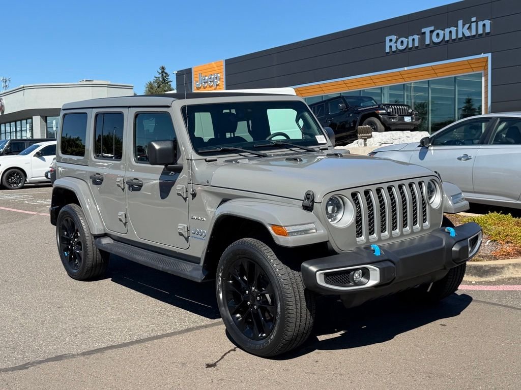 Certified Used 2023 Gray Jeep Sahara 4xe image 2