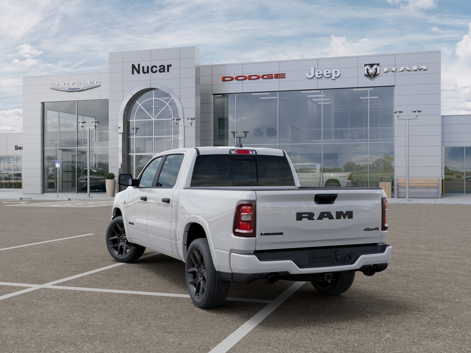 New 2026 Bright White Clear-Coat Exterior Paint RAM LARAMIE image 104