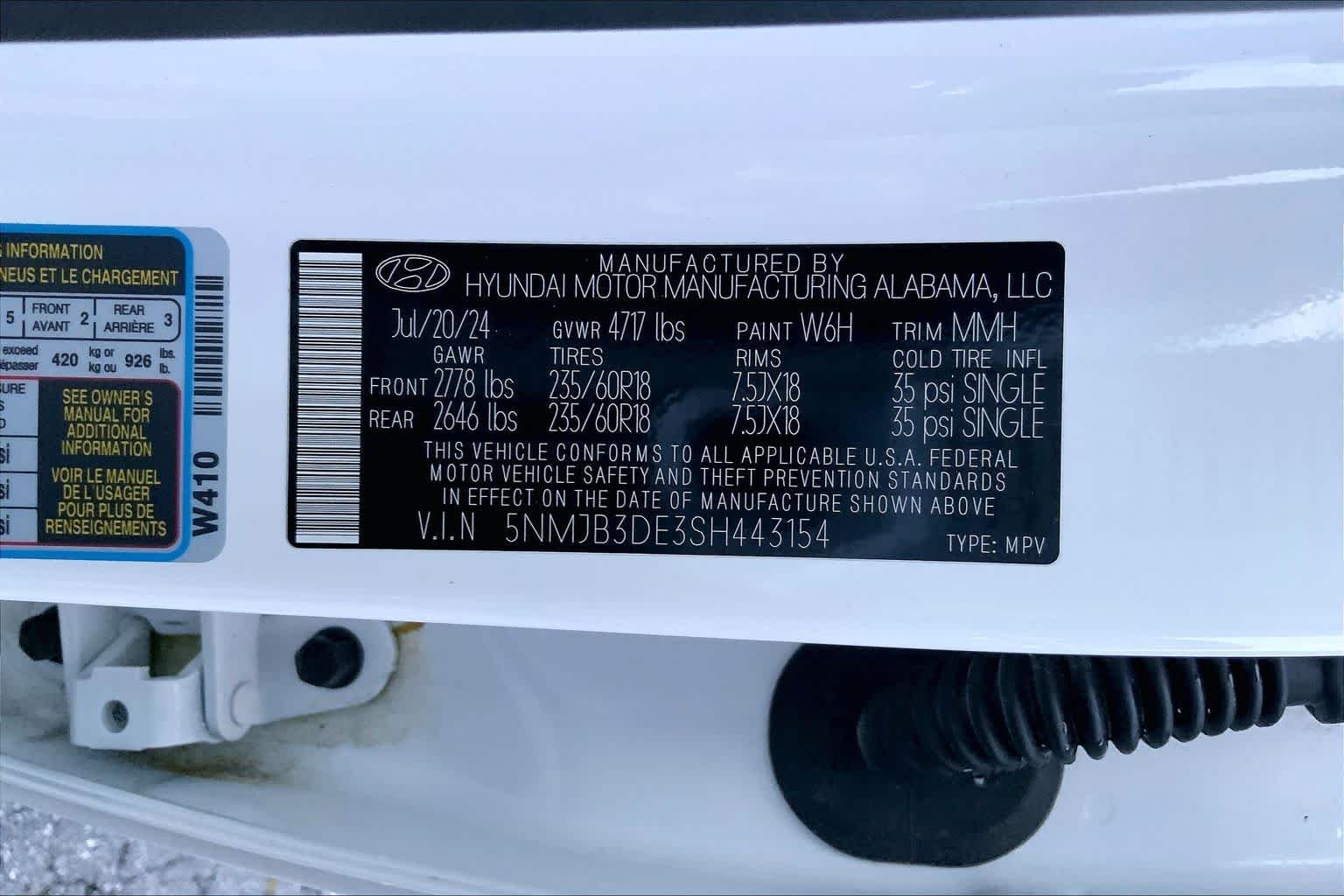 Used 2025 Serenity White Pearl Hyundai SEL image 31