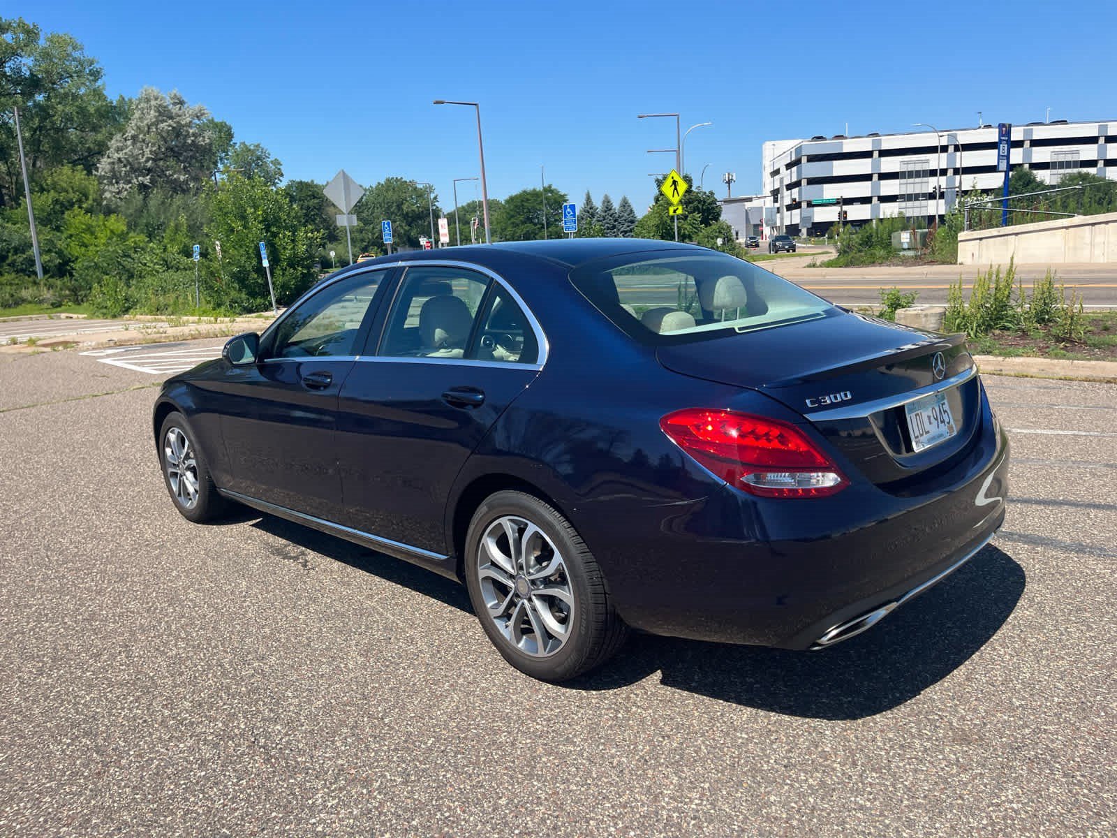 Used 2016 Lunar Blue Metallic Mercedes-Benz C 300 image 3