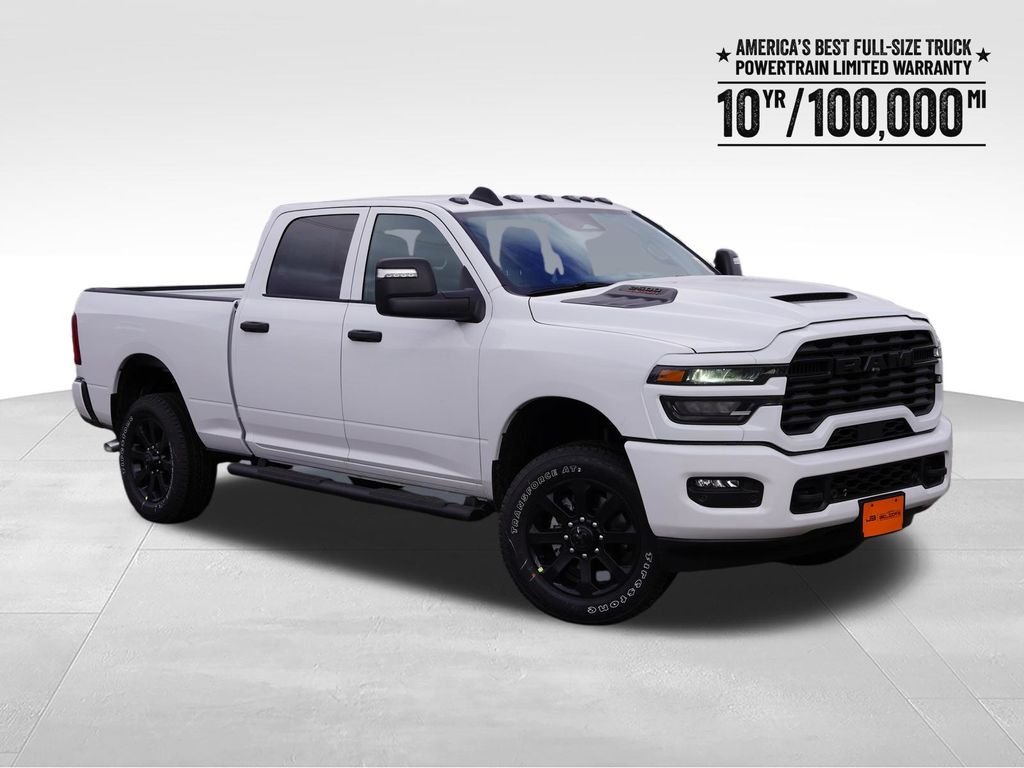 New 2026 Bright White Clear-Coat Exterior Paint RAM Black Express image 1