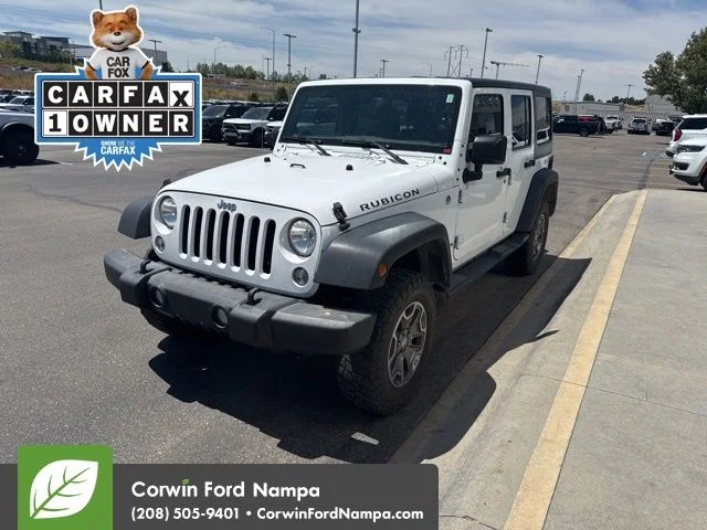 Used 2015 White Jeep Unlimited Rubicon image 3