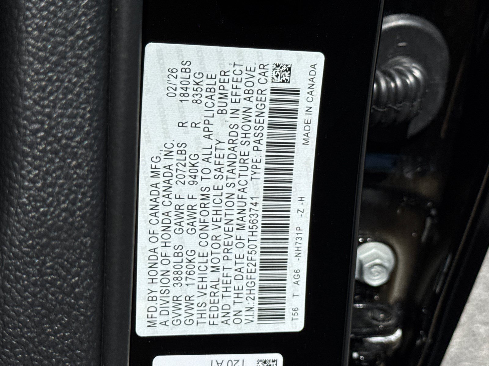 New 2026 Crystal Black Pearl Honda Sport image 27